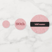 スタイリッシュかわいらしパーソナライズされた生誕紙吹雪90日 コンフェッティ (正面)