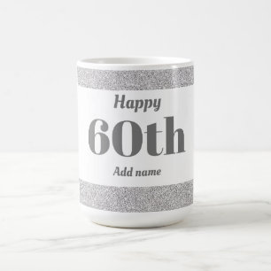 スタイリッシュかわいらしパーソナライズされた誕生日マグギフト60日 コーヒーマグカップ