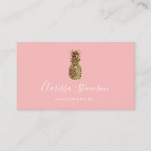 スタイリッシュかわいらし女金ゴールドパイナップルのメイクアーティスト