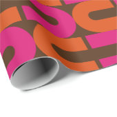スタイリッシュすごいとモダンレトロ60年代70年代のギフトラップ ラッピングペーパー (ロールコーナー)