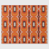 スタイリッシュすごいとモダンレトロ60s 70s giftwrrap wr ラッピングペーパー (フラット)