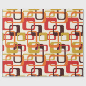 スタイリッシュすごいとモダンレトロ60s 70s giftwrrap wr ラッピングペーパー (フラット)