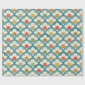 スタイリッシュすごいとモダンレトロ60s 70s giftwrrap wr ラッピングペーパー (フラット)