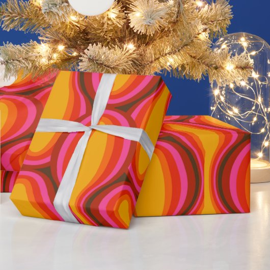 スタイリッシュすごいとモダンレトロ60s 70s giftwrrap wr ラッピングペーパー (クリスマス)