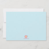 スタイリッシュでかわいいかわいいの木のフクロウのベビーシャワーの招待 招待状 (裏面)