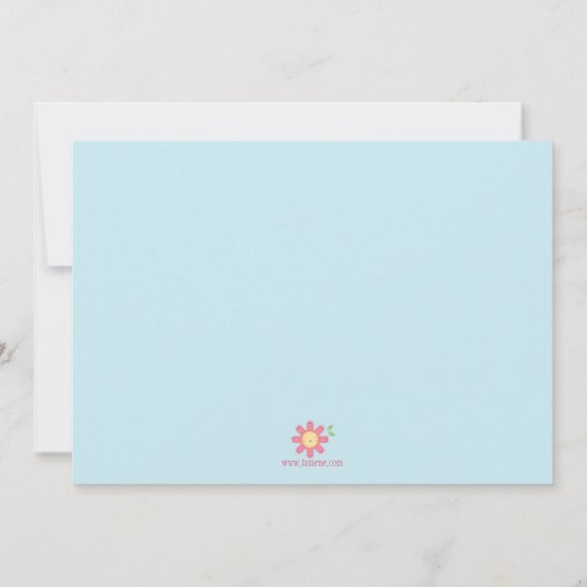 スタイリッシュでかわいいかわいいの木のフクロウのベビーシャワーの招待 招待状 (裏面)