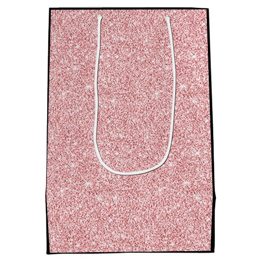 スタイリッシュでかわいらしく名前入りな誕生日のギフトバッグ第21 ミディアムペーパーバッグ (裏面)