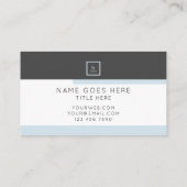 スタイリッシュでエレガントなパステル調のシックな名刺 名刺 (裏面)