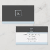 スタイリッシュでエレガントなパステル調のシックな名刺 名刺 (正面/裏面)