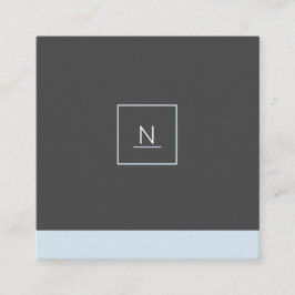 スタイリッシュでエレガントなパステル調のシックな正方形の名刺 スクエア名刺