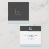 スタイリッシュでエレガントなパステル調のシックな正方形の名刺 スクエア名刺 (正面/裏面)