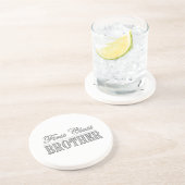 スタイリッシュでエレガントな兄弟のギフトのファースト・クラスの兄弟 コースター (側面)