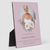 スタイリッシュでエレガントな写真の追悼記念 フォトプラーク (側面)