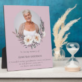 スタイリッシュでエレガントな写真の追悼記念 フォトプラーク (側面)