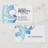 スタイリッシュでカスタマイズ可能な名刺 予約カード (正面/裏面)