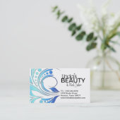 スタイリッシュでカスタマイズ可能な名刺 予約カード (スタンド正面)