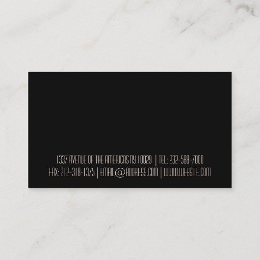 スタイリッシュでガーリーなピンクのチータの点 名刺 (裏面)