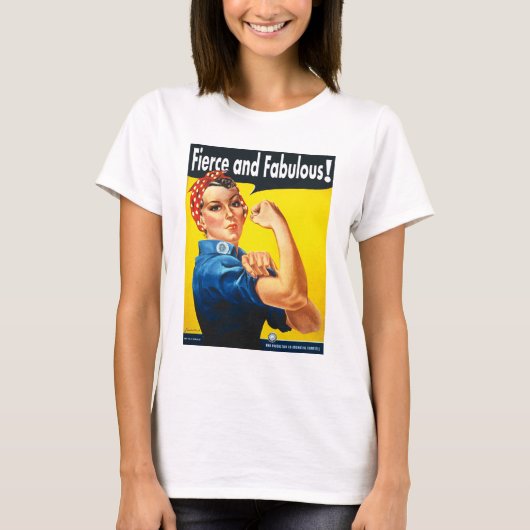 スタイリッシュでクールな女性は強くて素晴らしい Tシャツ (正面)