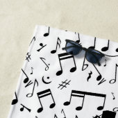 スタイリッシュでコンテンポラリーな白黒ギター音楽 ビーチタオル (インサイチュ)