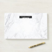 スタイリッシュでシックな最小主義の大理石のきれいなB及びW 10" x6 " ポストイット (デスク)