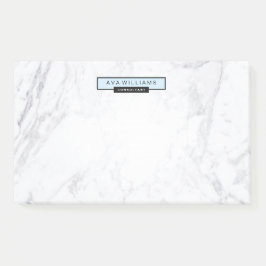 スタイリッシュでシックな最小主義の大理石のパステル調の青10" x6 " ポストイット