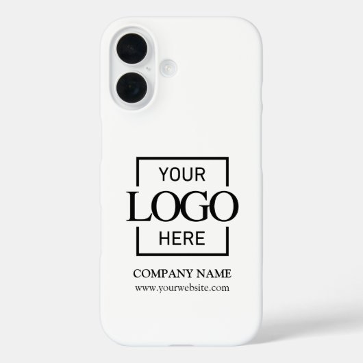 スタイリッシュでシンプルな白いビジネス会社ロゴアップル Case-Mate iPhoneケース (裏面)