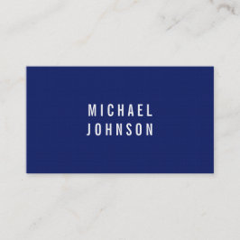 スタイリッシュでモダンでフェイクなリネン青 名刺
