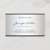 スタイリッシュでモダンでミニマルなデザインのシンプルの魅力 名刺 (正面)