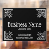 スタイリッシュでヴィンテージなエレガントビジネス ウィンドウサイン (シート2)