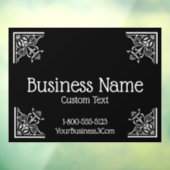 スタイリッシュでヴィンテージなエレガントビジネス ウィンドウサイン (シート3)