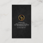 スタイリッシュで創造的なギターの灰色のグランジなギタリスト 名刺 (裏面)