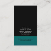 スタイリッシュで及びはっきりしたな名刺 名刺 (裏面)