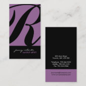 スタイリッシュで及びはっきりしたな名刺- CCの要求 名刺 (正面/裏面)