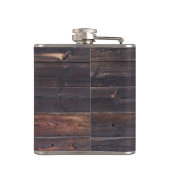 スタイリッシュで古い木製の穀物 フラスク (裏面)