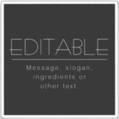 スタイリッシュで多機能な シール (正面)