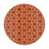 スタイリッシュで幾何学的なオーナメント カッティングボード (正面)