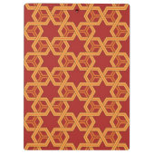 スタイリッシュで幾何学的なオーナメント クリップボード (裏面)