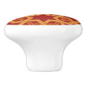 スタイリッシュで幾何学的なオーナメント セラミックノブ (側面)