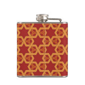 スタイリッシュで幾何学的なオーナメント フラスク (裏面)