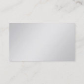 スタイリッシュで明白な灰色のシンプルな専門のモダン 名刺 (裏面)