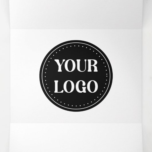 スタイリッシュで現代的な洗練されたカスタマイズ可能 三つ折りクリスマスカード (内部中)