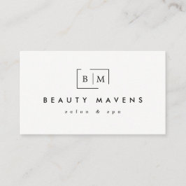 スタイリッシュで白いアポイントメントの名刺 予約カード