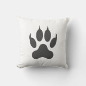 スタイリッシュで白く黒い動物のライオンのトラの足のクッション クッション (正面)