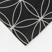 スタイリッシュで美しいメタトロンのキューブ フリースブランケット (角)