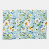 スタイリッシュで美しく明るい花パターン2 キッチンタオル (横)