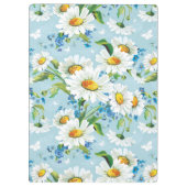 スタイリッシュで美しく明るい花パターン2 クリップボード (裏面)