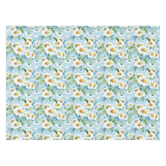 スタイリッシュで美しく明るい花パターン2 テーブルクロス (正面(横))