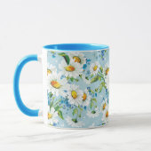 スタイリッシュで美しく明るい花パターン2 マグカップ (左)