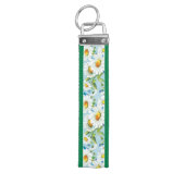 スタイリッシュで美しく明るい花パターン2 リストバンドキーホルダー (鍵トップ)