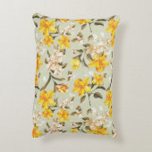 スタイリッシュで美しく明るい花パターン アクセントクッション (裏面(縦))